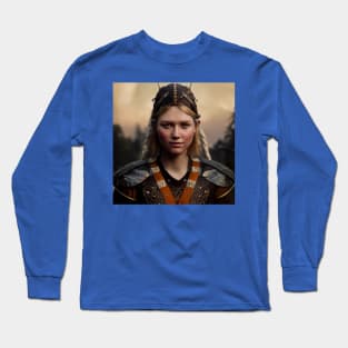 Viking Shield Maiden Long Sleeve T-Shirt